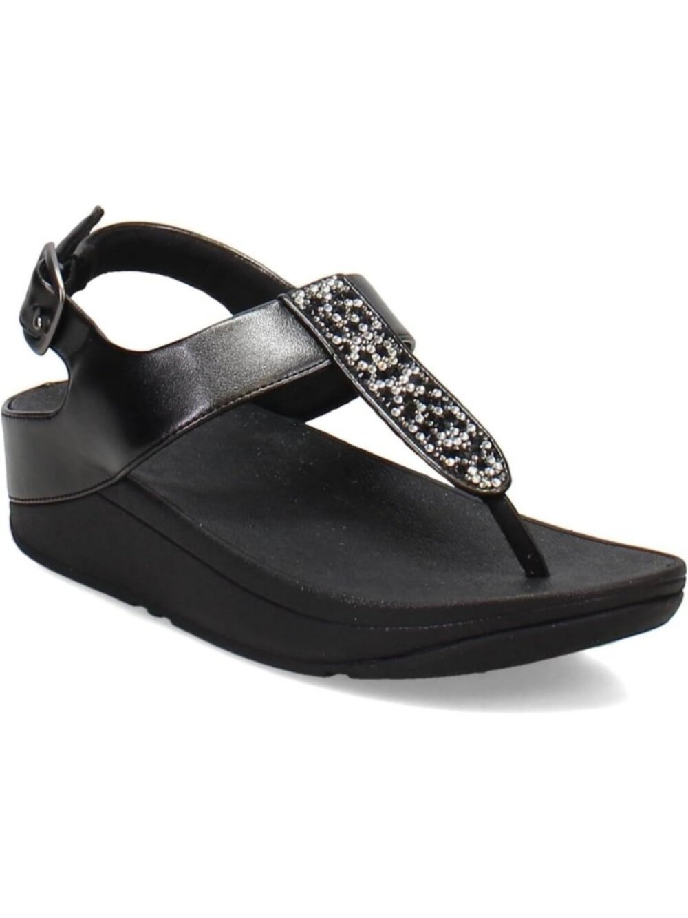 Chic Women's T-Strap Sandals with Crystal Accents - Perfect for Summer Style